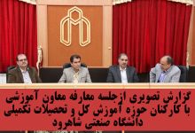گزارش تصویری جلسه معاون آموزشی با کارکنان اداره کل آموزش و تحصیلات تکمیلی 